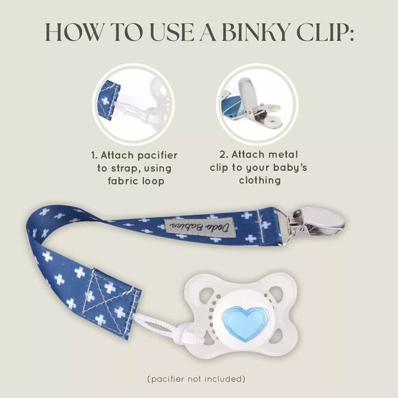 Dodo Babies 5-Pack Baby Burp Cloth with 2 Pacifier Clips and 1 Case - Picture 6 of 7